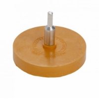 Eraser Rubber Wheel 84mm 5/16 Thread 6mm Arbor