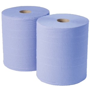 2 Ply Blue Forecourt Rolls 270mm 400M- 2 Per Case