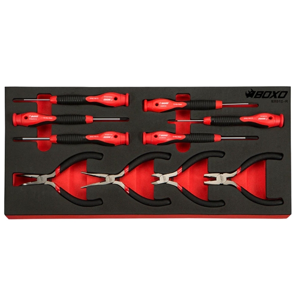 10 Pc Precision Screwdriver & Mini Plier Set