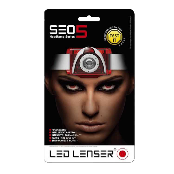 LED Lenser Seo5 Red Headlamp