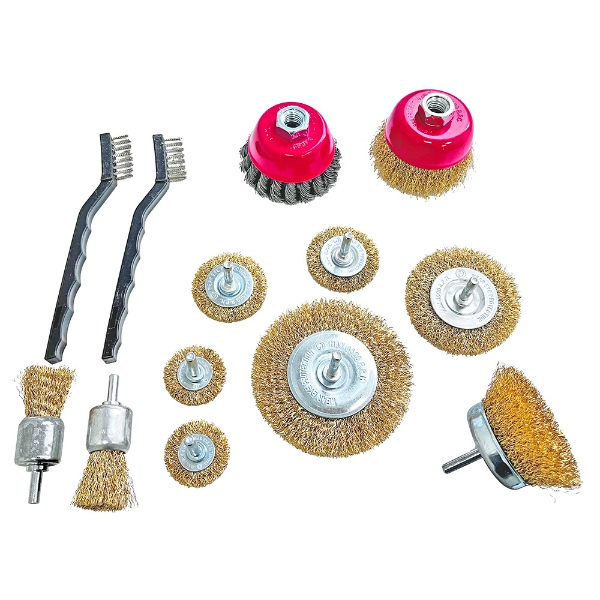 Wire Wheel & Cup Brush - 13 Piece